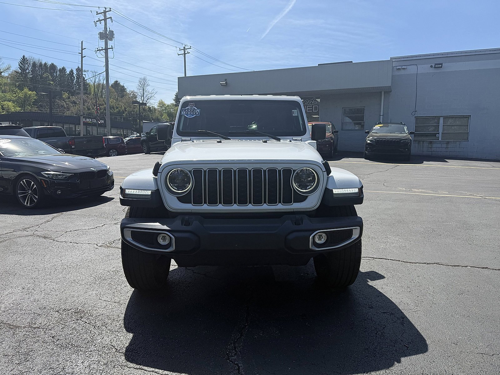 Used 2025 Jeep Wrangler 4xe Sahara 4XE with VIN 1C4RJXP64SW599492 for sale in Newtown Square, PA