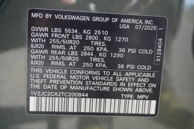 New 2026 Avocado Green Pearl Volkswagen 2.0T SE w/Technology image 37