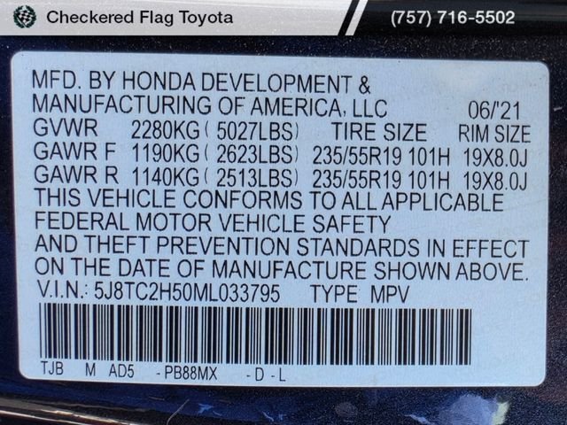Used 2021 Gunmetal Metallic Acura Technology Package image 23