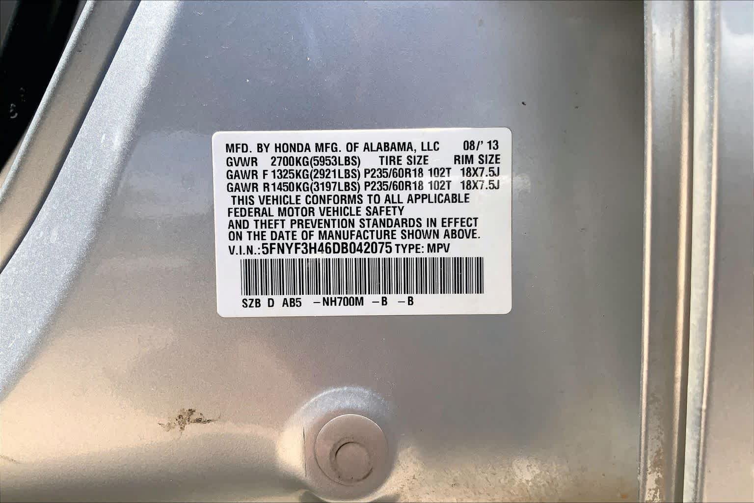Used 2013 Alabaster Silver Metallic Honda EX image 36