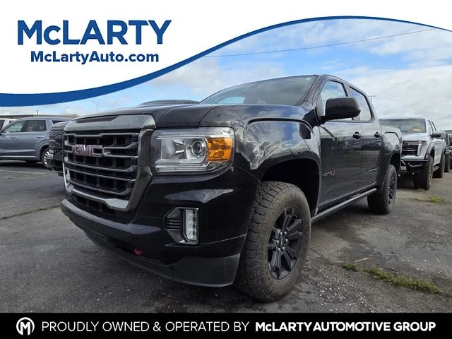 Used 2021 Black GMC AT4 w/Cloth image 1