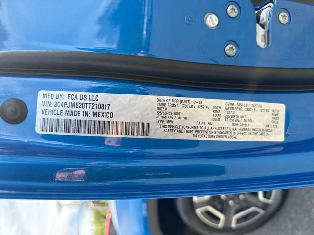 New 2026 Hydro Blue Pearlcoat Jeep Laredo image 16