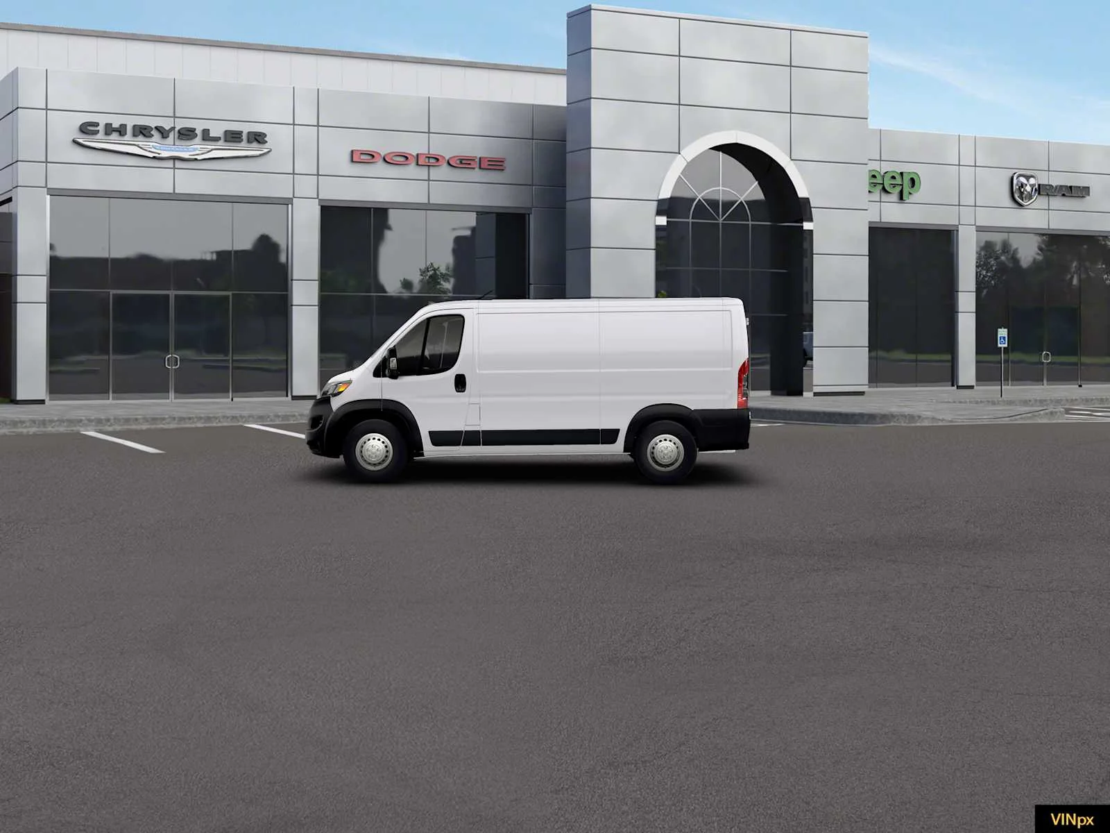 New 2026 Bright White Clear-Coat Exterior Paint RAM Tradesman image 3