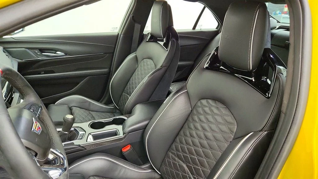 Used 2024 Cyber Yellow Metallic Cadillac 4dr Sedan Blackwing w/ High End Leather Seating & Technology Pkg image 21