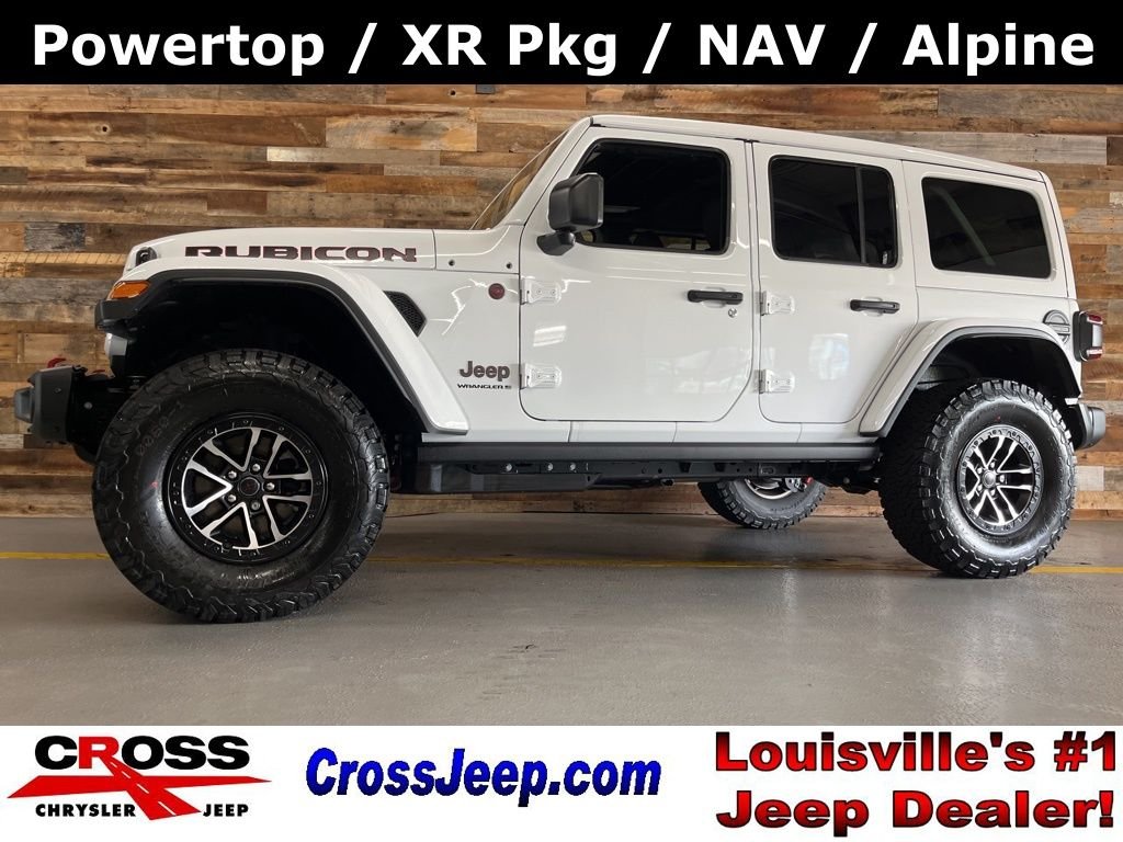 New 2026 Bright White Clear-Coat Exterior Paint Jeep Rubicon X image 1