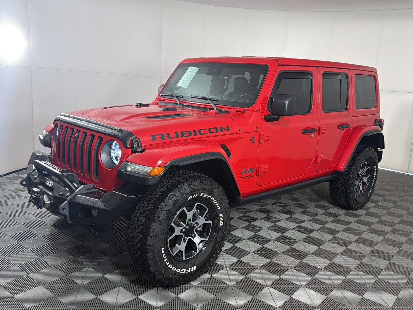 Used 2022 Firecracker Red Clearcoat Jeep Unlimited Rubicon image 1