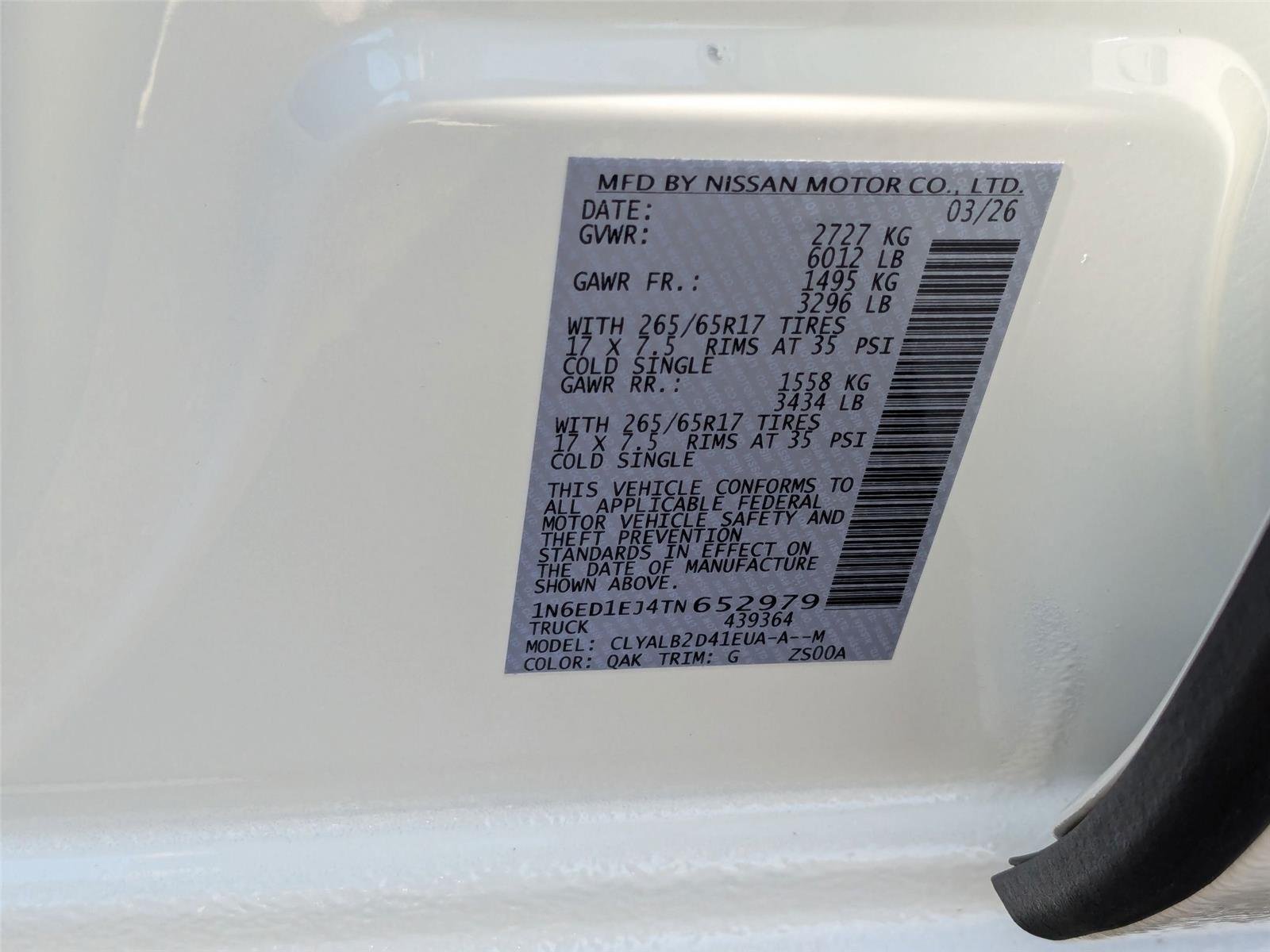 New 2026 Glacier White Nissan SV image 41