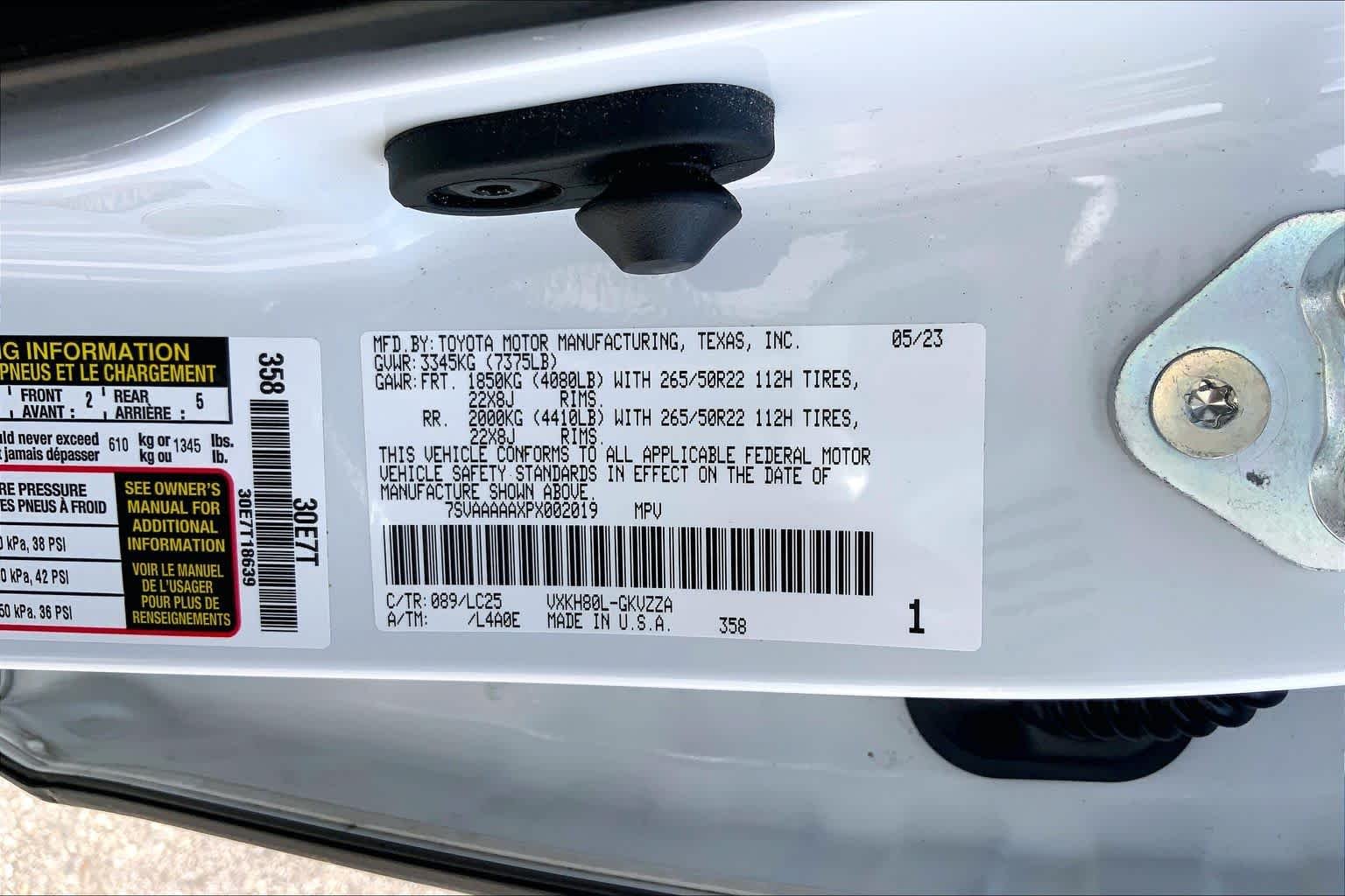 Used 2023 Wind Chill Pearl Toyota Capstone image 36