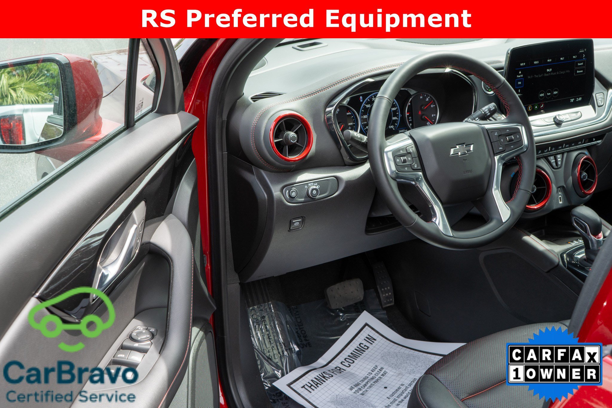Used 2023 Radiant Red Tintcoat Chevrolet RS image 12