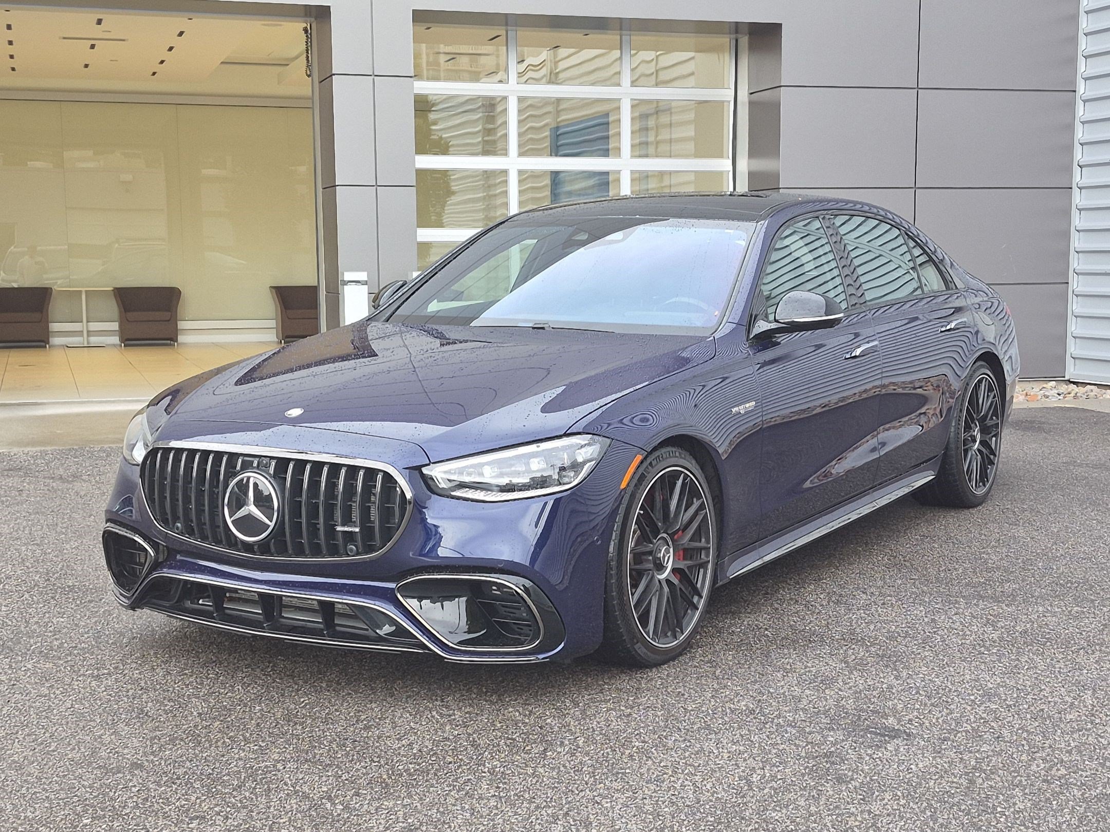 Certified Used 2025 MANUFAKTUR Signature Mystic Blue Metallic Mercedes-Benz AMG® S 63 E image 8