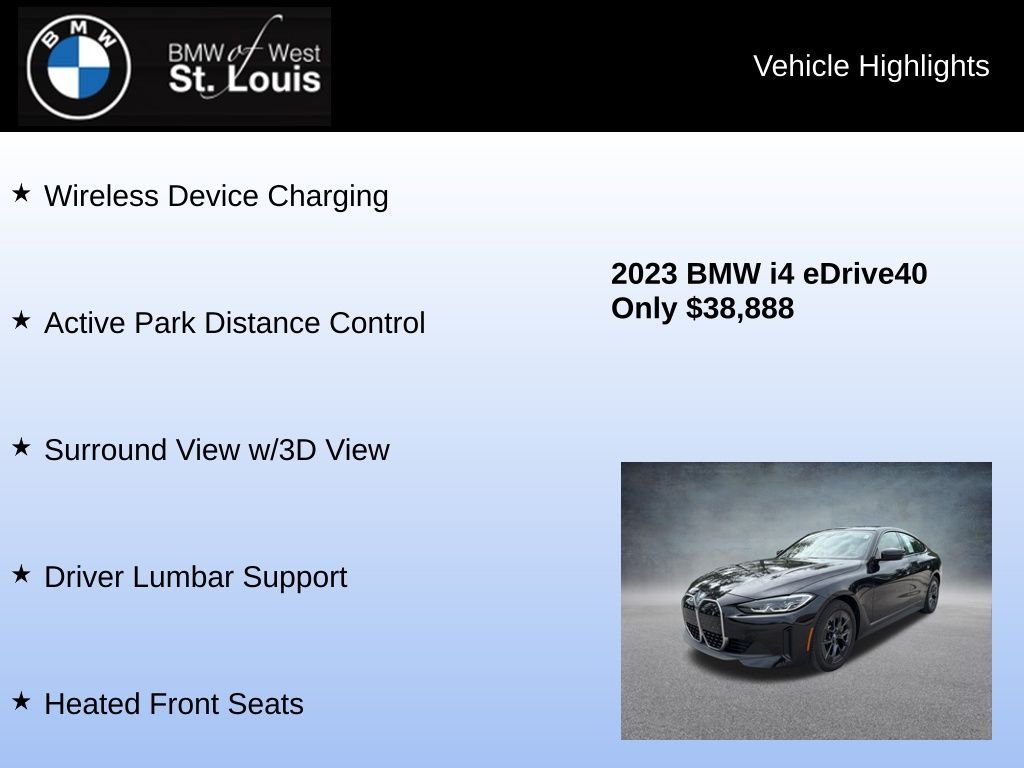 Used 2023 Black BMW eDrive40 image 24