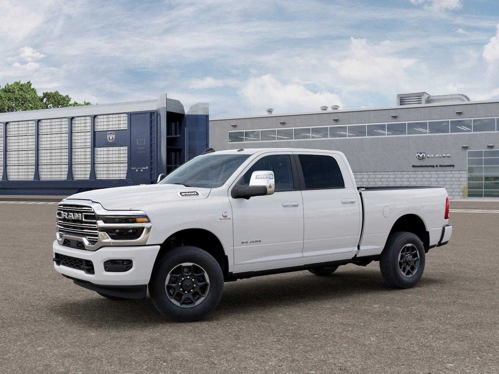 New 2027 Bright White Clear-Coat Exterior Paint RAM LARAMIE image 1