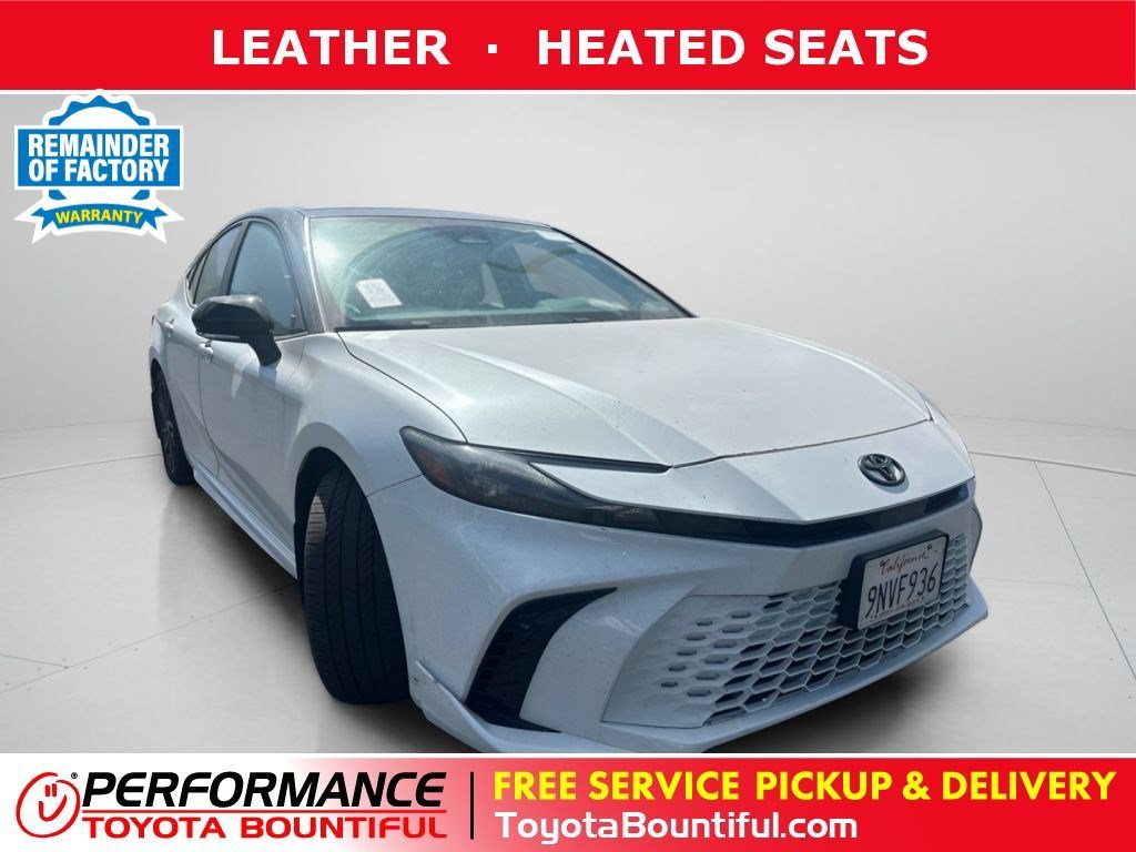 Used 2025 Midnight Black Metallic Toyota XSE image 1