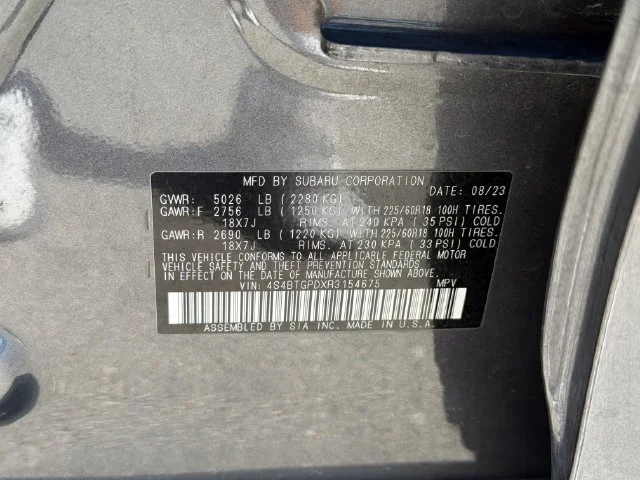 Used 2024 Gray Subaru Touring XT image 30
