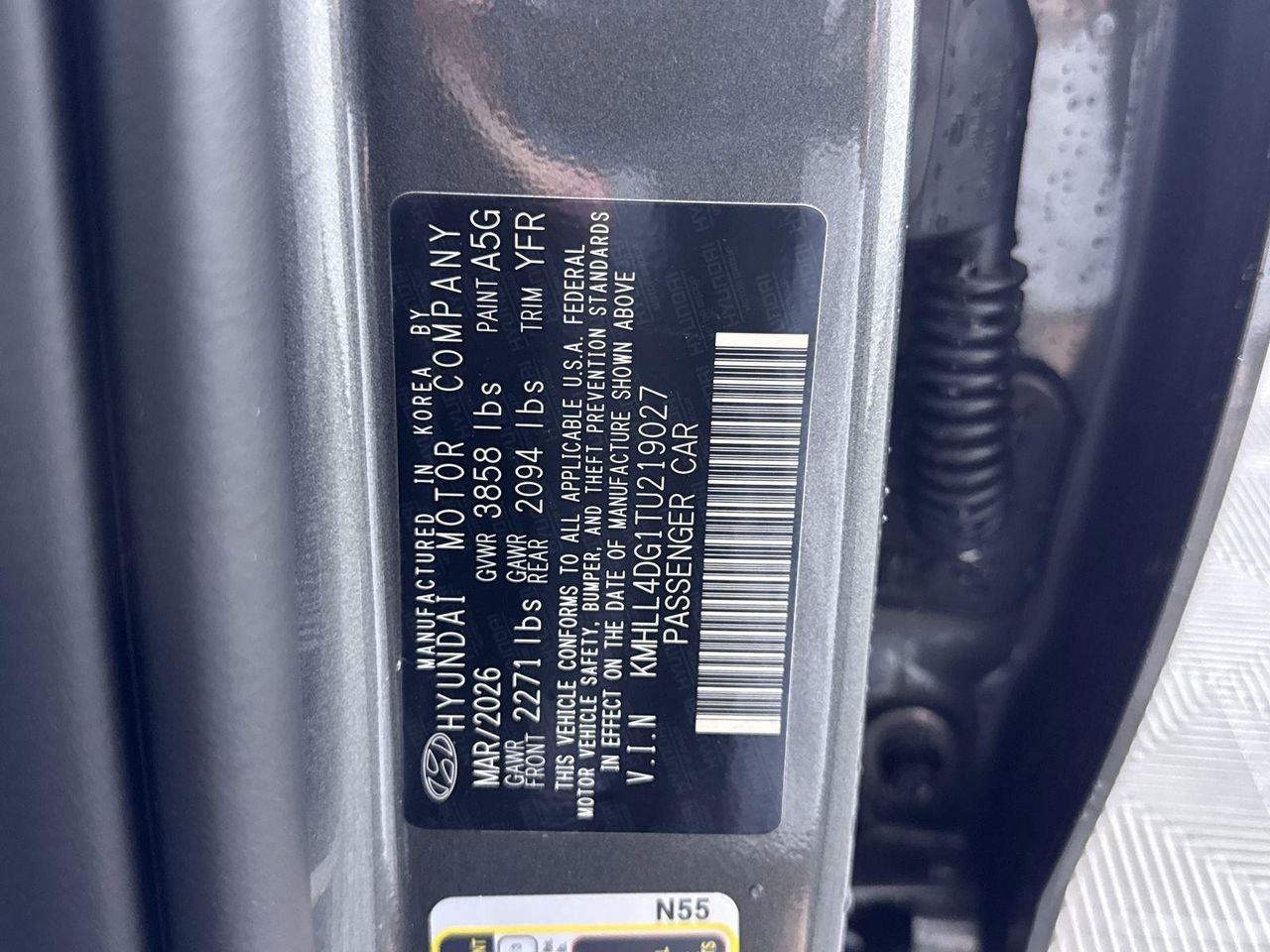 New 2026 Amazon Gray Hyundai SE image 25
