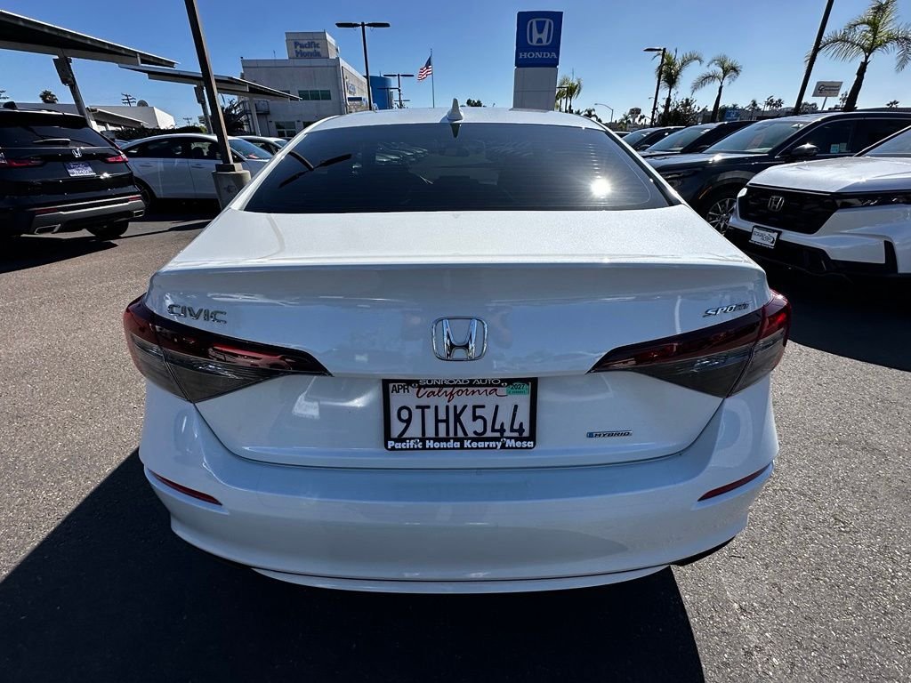 Certified Used 2025 Platinum White Pearl Honda Sport image 6