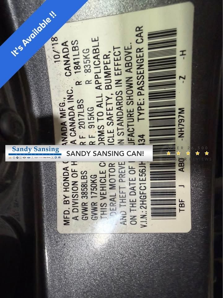 Used 2018 Gray Honda Si image 1