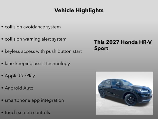 New 2027 Crystal Black Pearl Honda Sport image 10