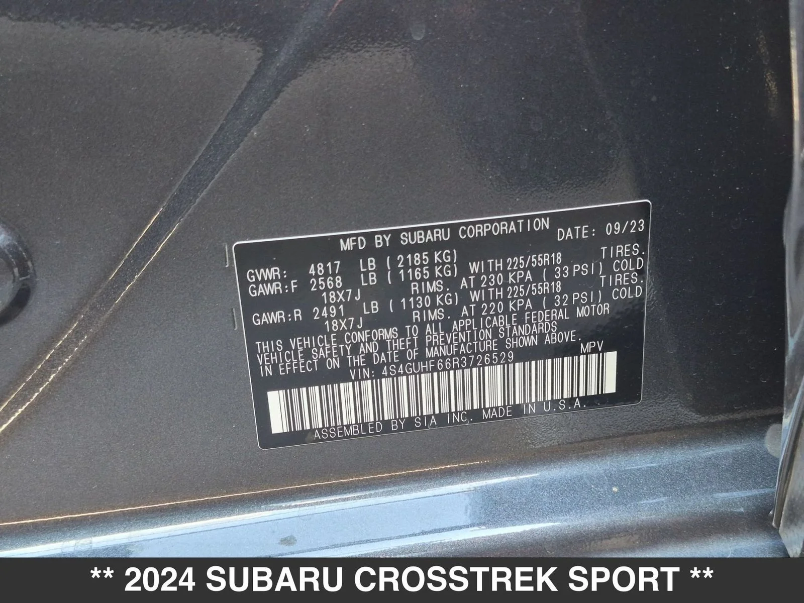 Used 2024 Gray Subaru Sport image 23