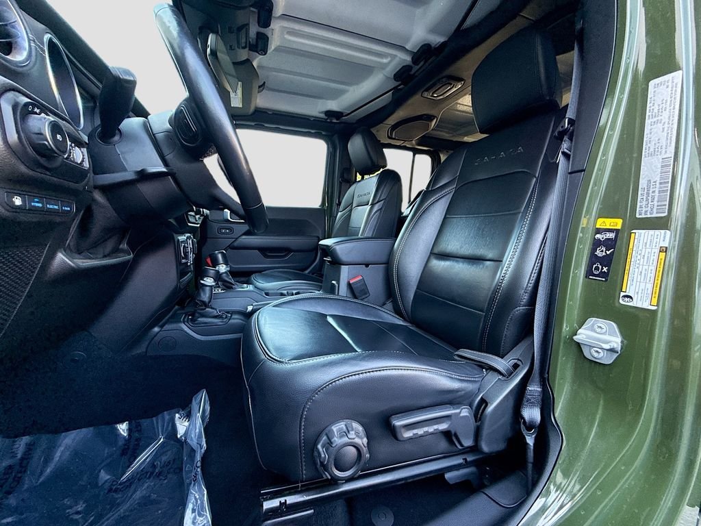 Used 2021 Sarge Green Clearcoat Jeep Unlimited Sahara image 21