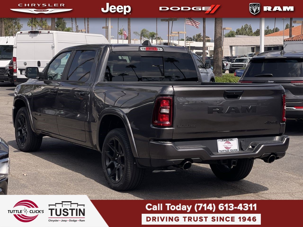 New 2026 Granite Crystal Metallic Clear-Coat Exterior Paint RAM Laramie image 10