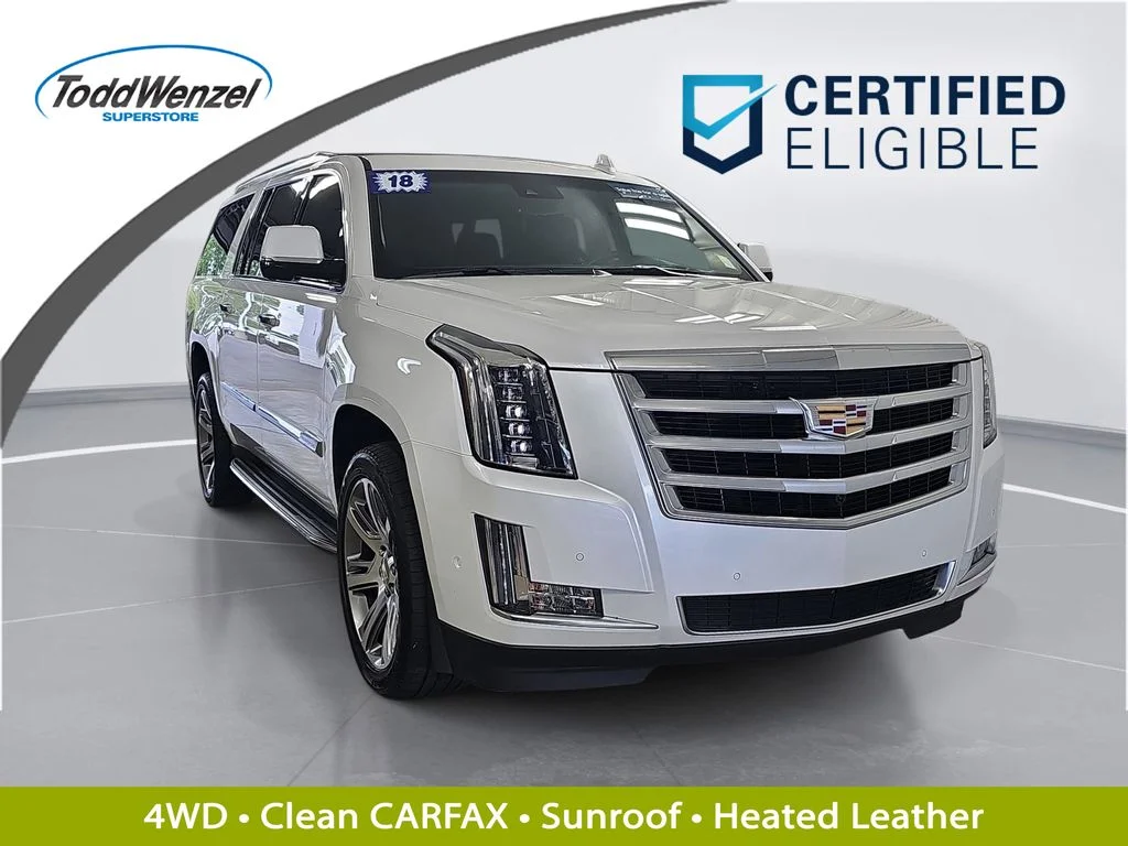 Used 2018 White Cadillac Luxury image 1