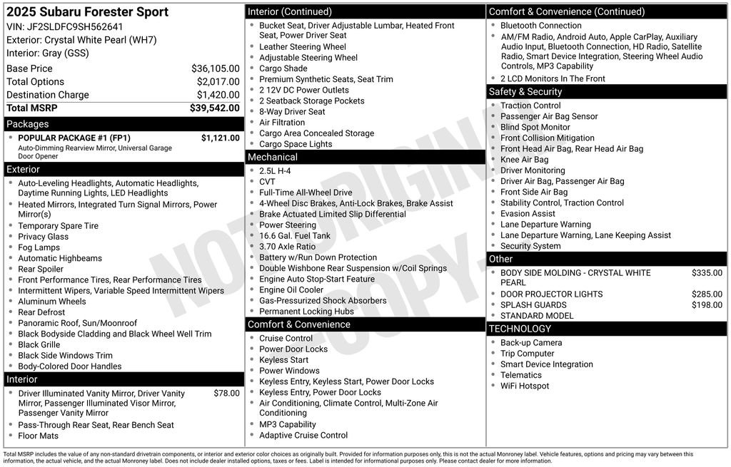 2025 Subaru Forester Sport - Photo 25