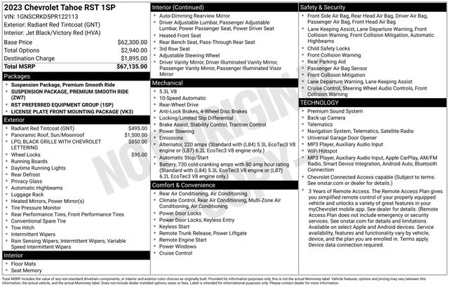 Used 2023 Red Chevrolet RST image 16