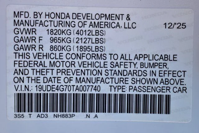 New 2026 Platinum White Pearl Acura A-Spec Tech Package image 25