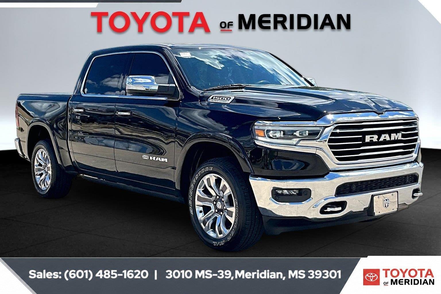 Used 2021 Diamond Black Crystal Pearlcoat Ram Longhorn image 1