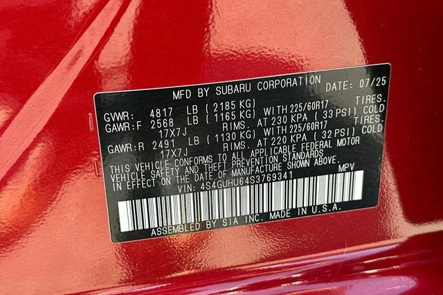 Certified Used 2025 Red Subaru Wilderness image 36