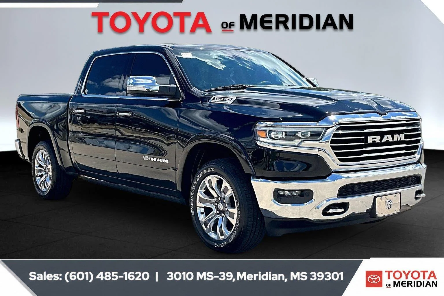 Used 2021 Diamond Black Crystal Pearlcoat Ram Longhorn image 1