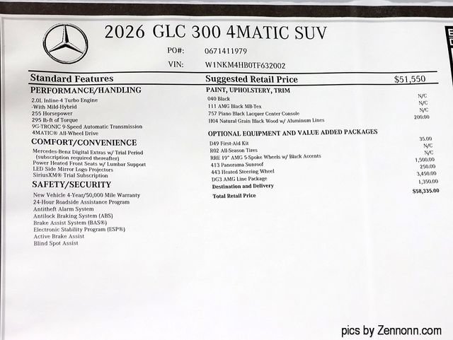 New 2026 Black Mercedes-Benz GLC 300 image 48