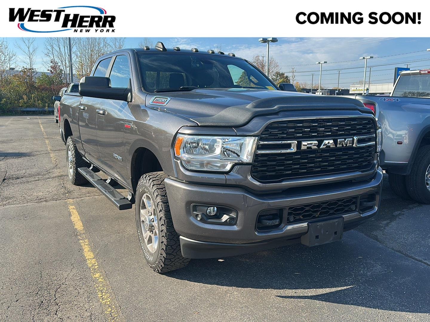 Used 2022 Granite Crystal Metallic Clearcoat Ram Big Horn image 1