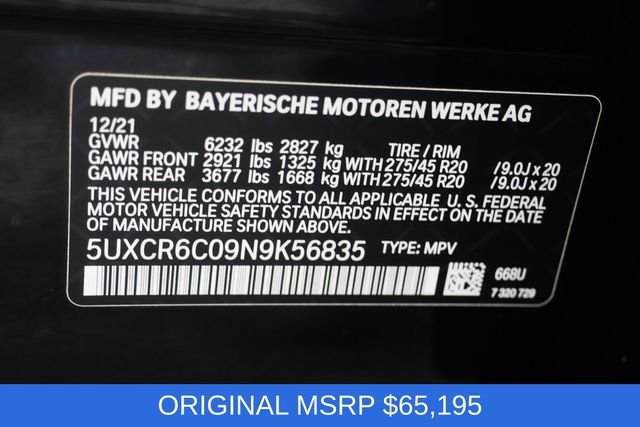 Used 2022 Jet Black BMW xDrive40i image 30