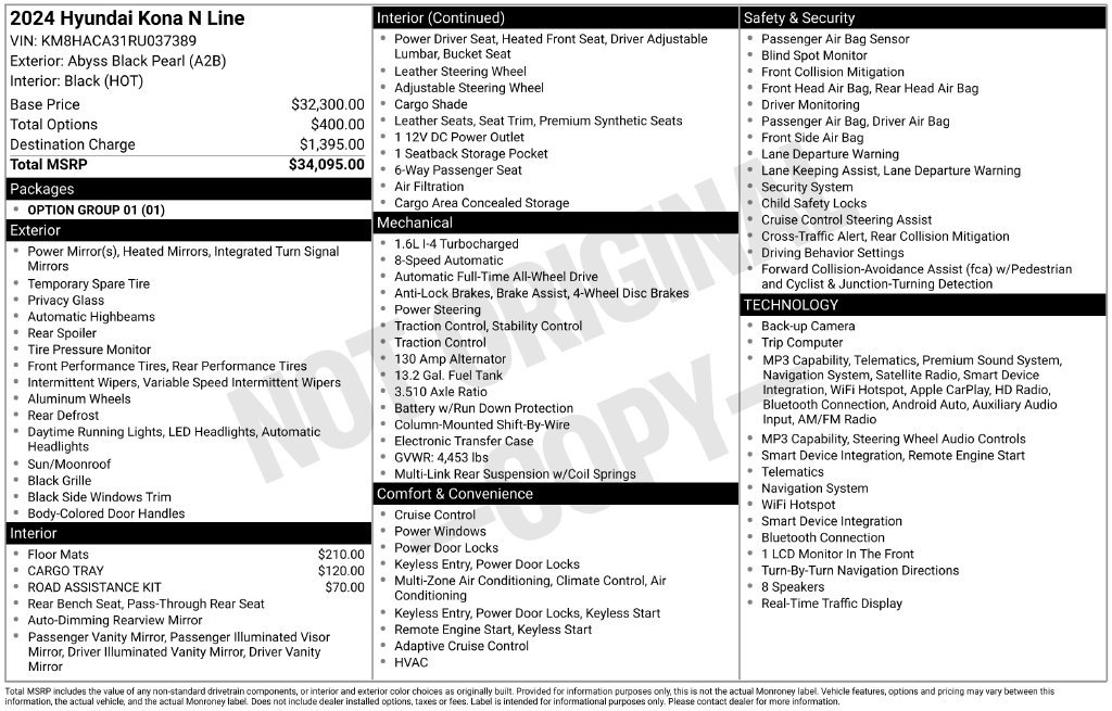 Used 2024 Black Hyundai N Line image 3