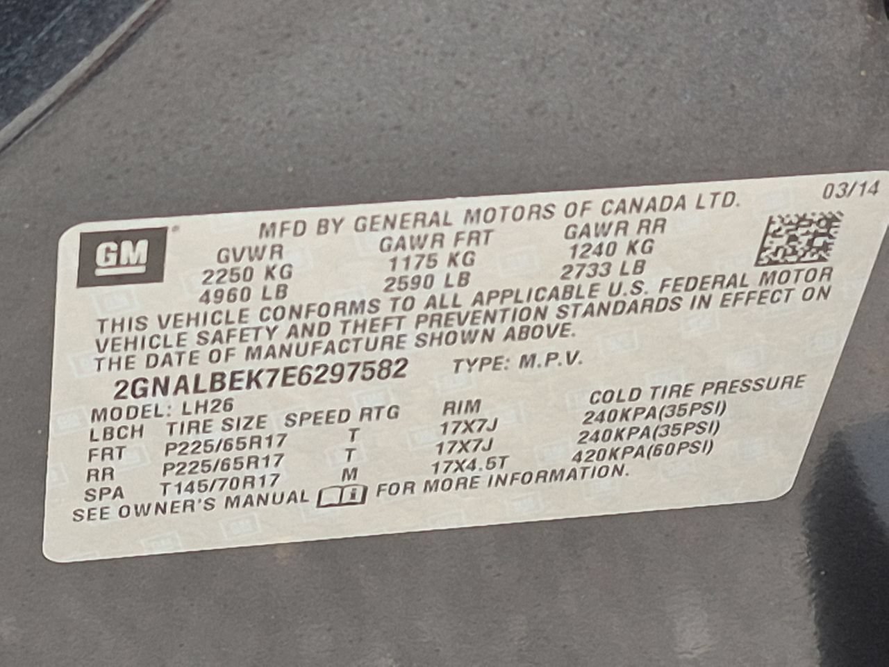 Used 2014 Ashen Gray Metallic Chevrolet LT image 32