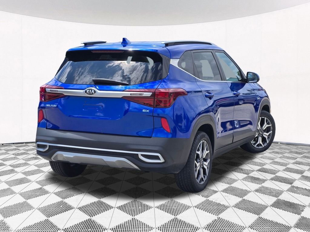Used 2021 Blue Kia EX image 17