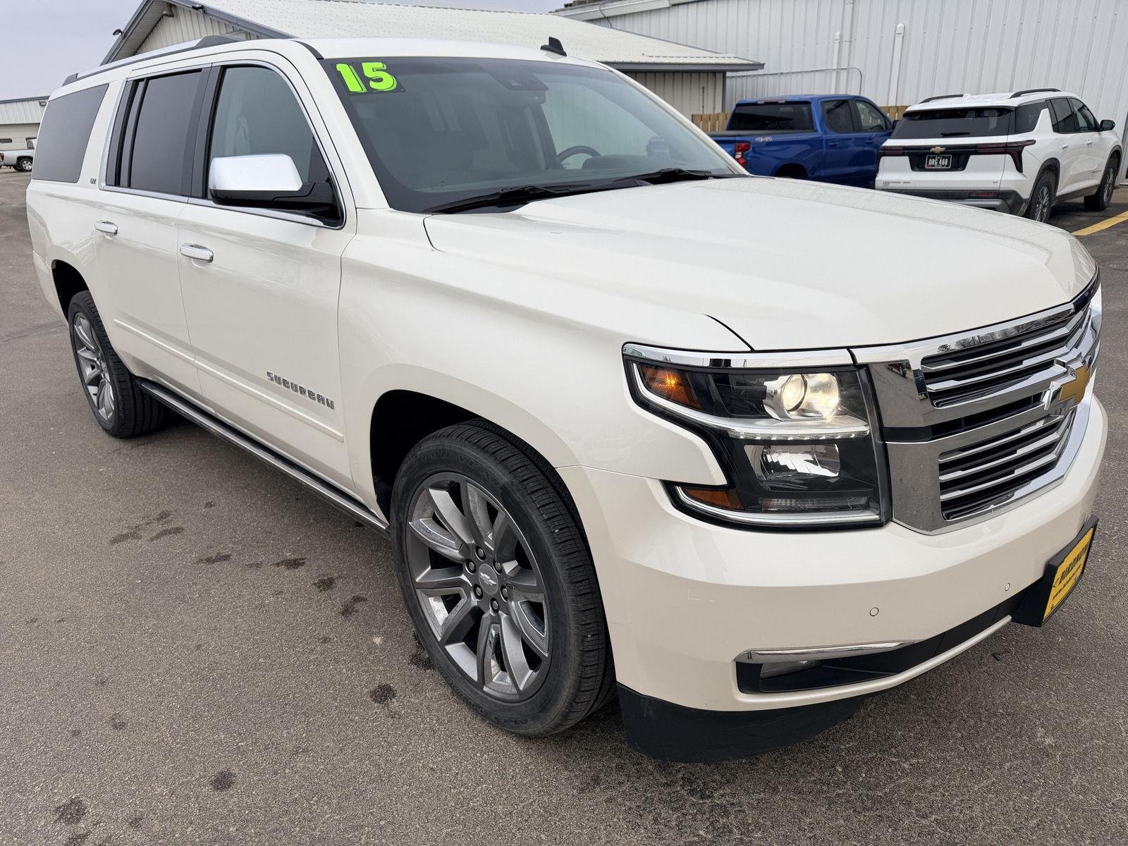 Used 2015 Chevrolet Suburban LTZ with VIN 1GNSKKKC7FR161172 for sale in Monona, IA