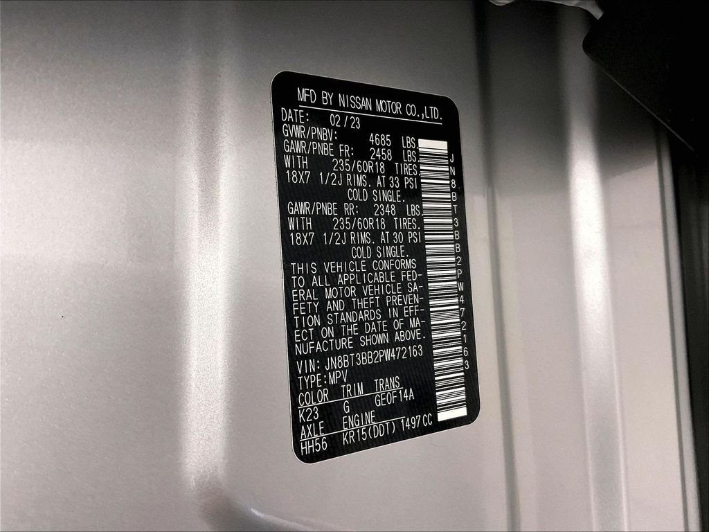 Used 2023 Silver Nissan SV image 36