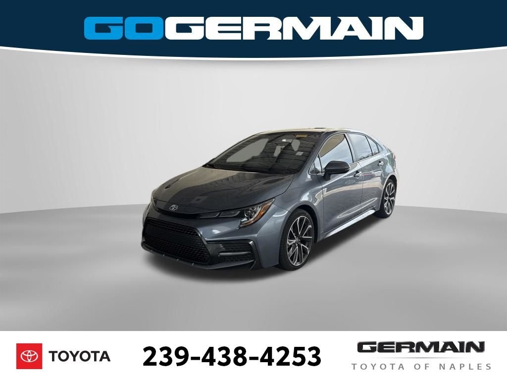 Certified Used 2020 Blue Toyota SE image 1