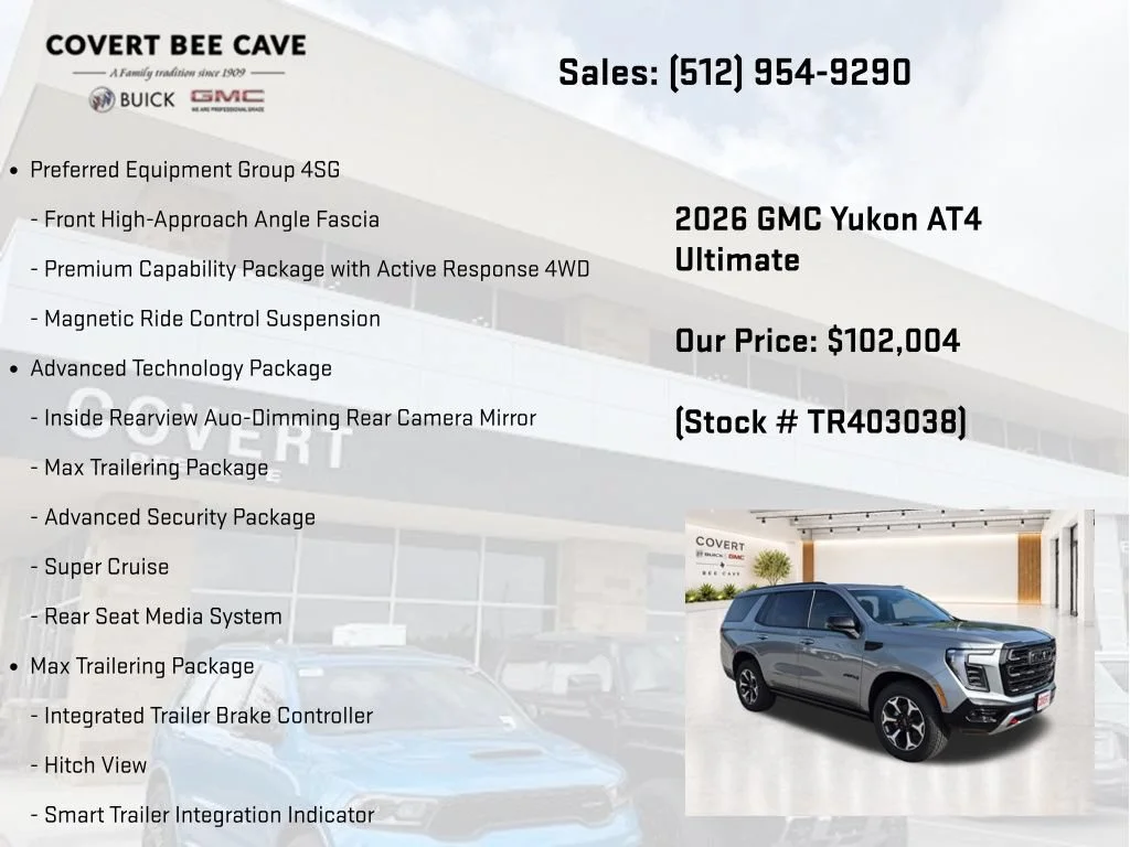 New 2026 GMC Yukon AT4 Ultimate, photo 19