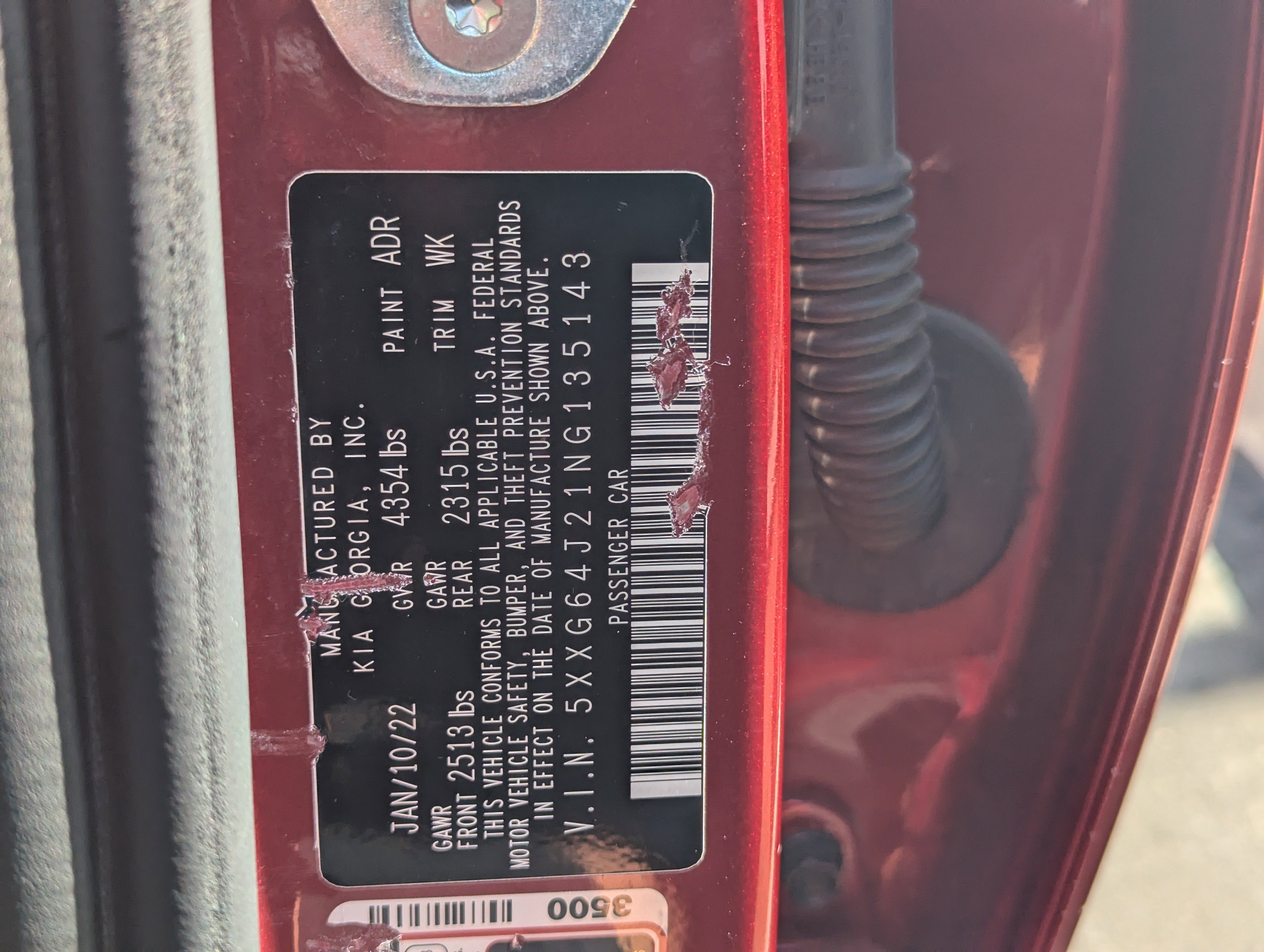 Certified Used 2022 Passion Red Kia GT-Line image 33