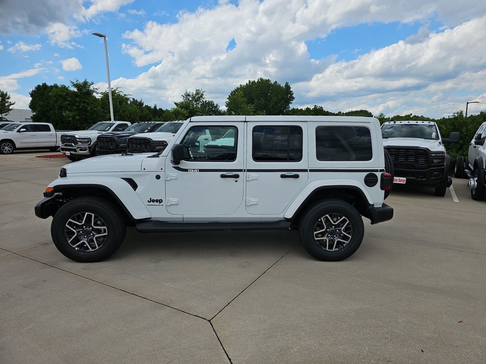 New 2026 Bright White Clearcoat Jeep Sahara image 2