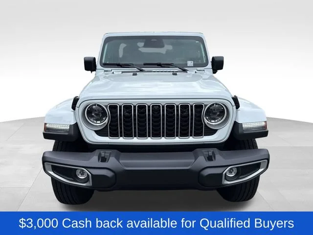 New 2026 Bright White Clear-Coat Exterior Paint Jeep Sahara image 2