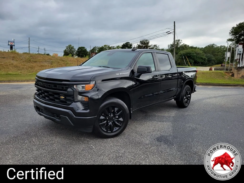 Certified Used 2022 Black Chevrolet Custom image 1