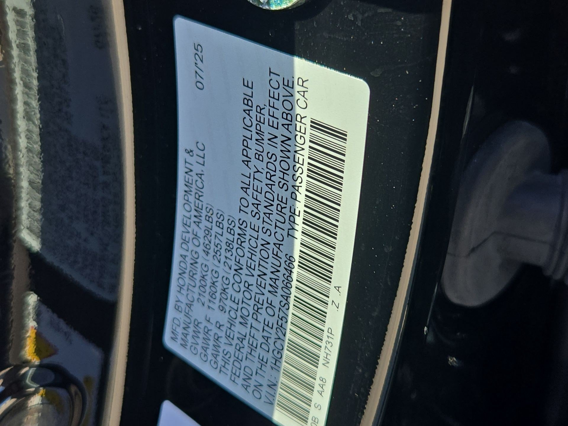 Certified Used 2025 Black Honda Sport image 30