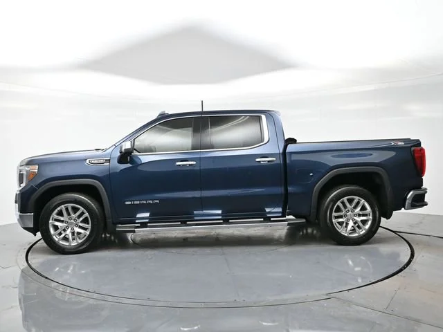 Used 2021 PACIFIC BLUE METALLIC GMC SLT image 4