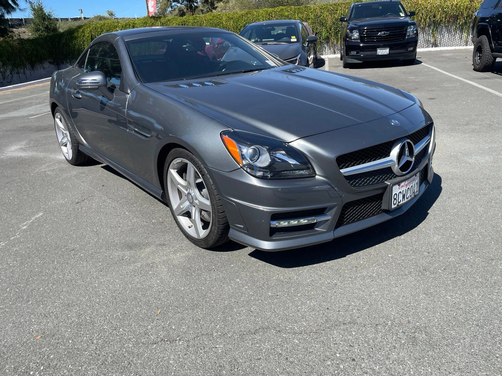 Used 2016 Iridium Silver Metallic Mercedes-Benz SLK 300 image 3