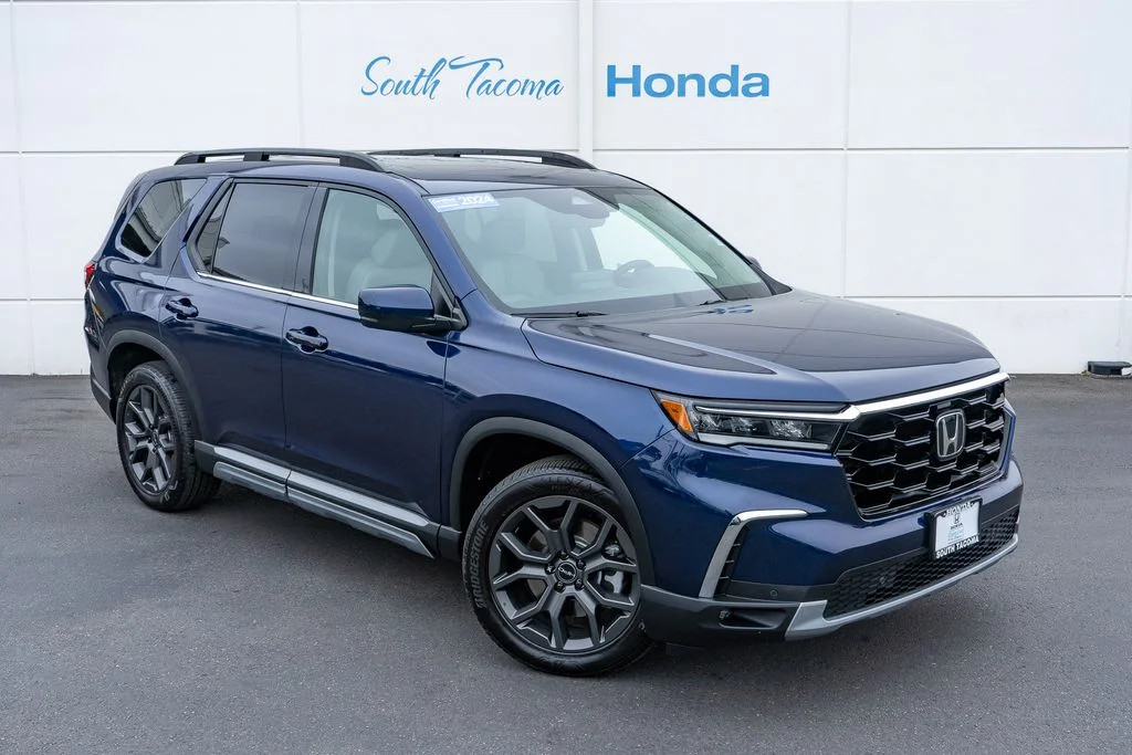 Certified Used 2024 Obsidian Blue Pearl Honda AWD TRG image 2